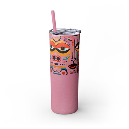 Abstract Expression Limited Edition 20 oz Geometric Art Tumbler: 