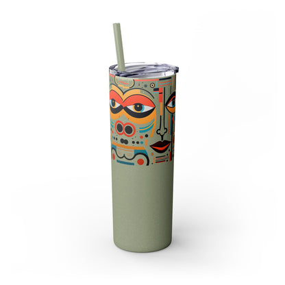 Abstract Expression Limited Edition 20 oz Geometric Art Tumbler: 