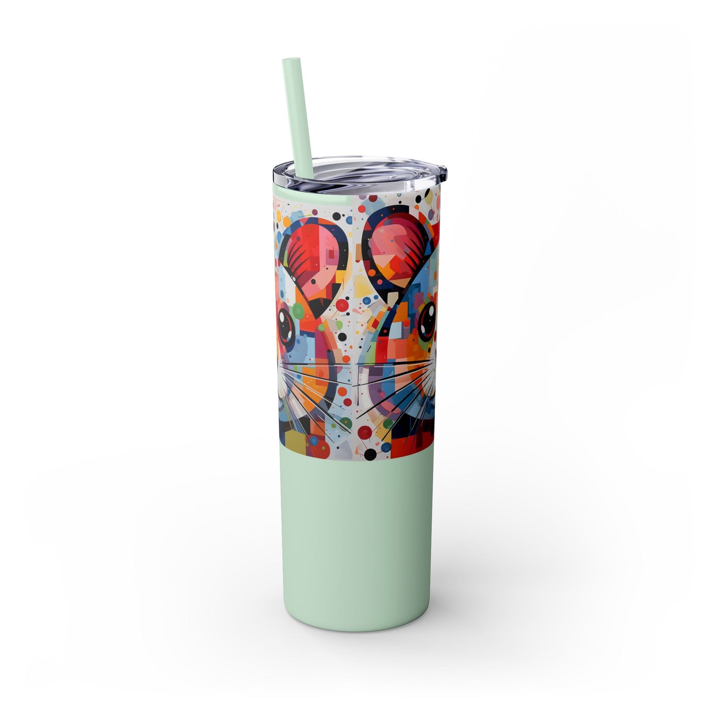 Hamster's Playful Energy Limited Edition 20 oz Geometric Art Tumbler 