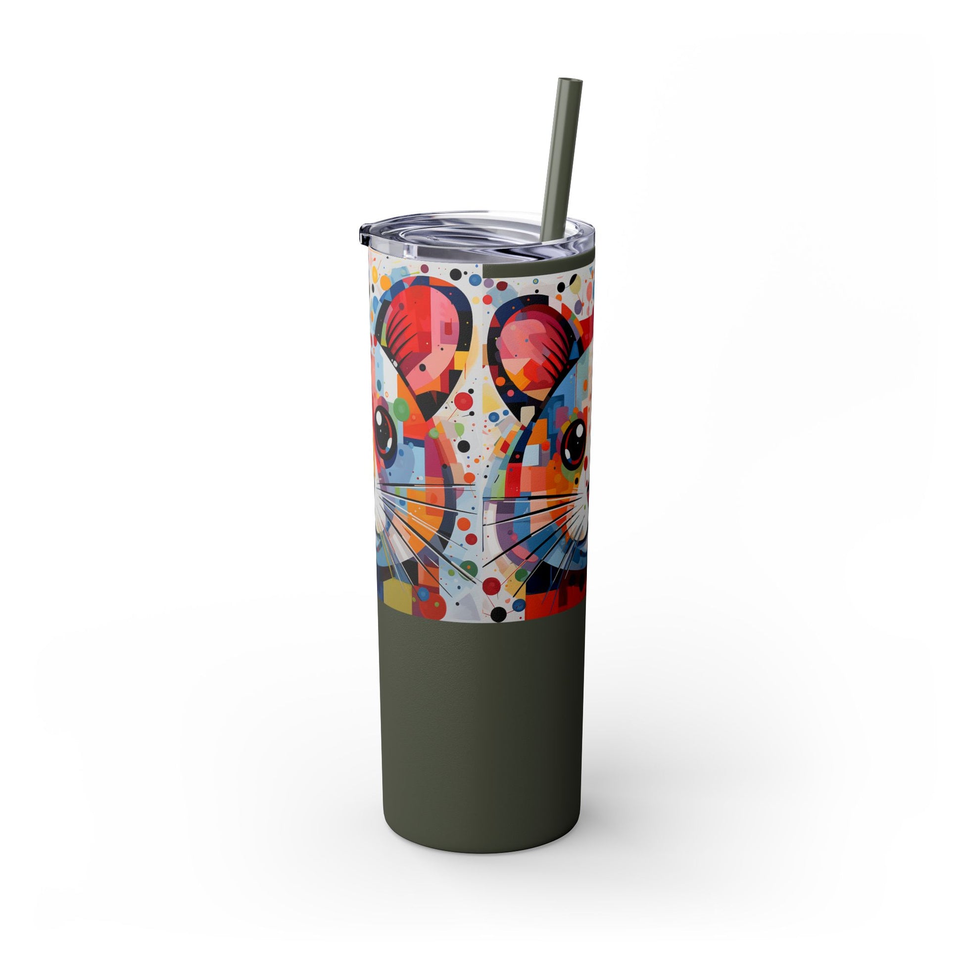 Hamster's Playful Energy Limited Edition 20 oz Geometric Art Tumbler 