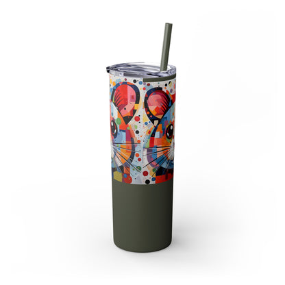 Hamster's Playful Energy Limited Edition 20 oz Geometric Art Tumbler 