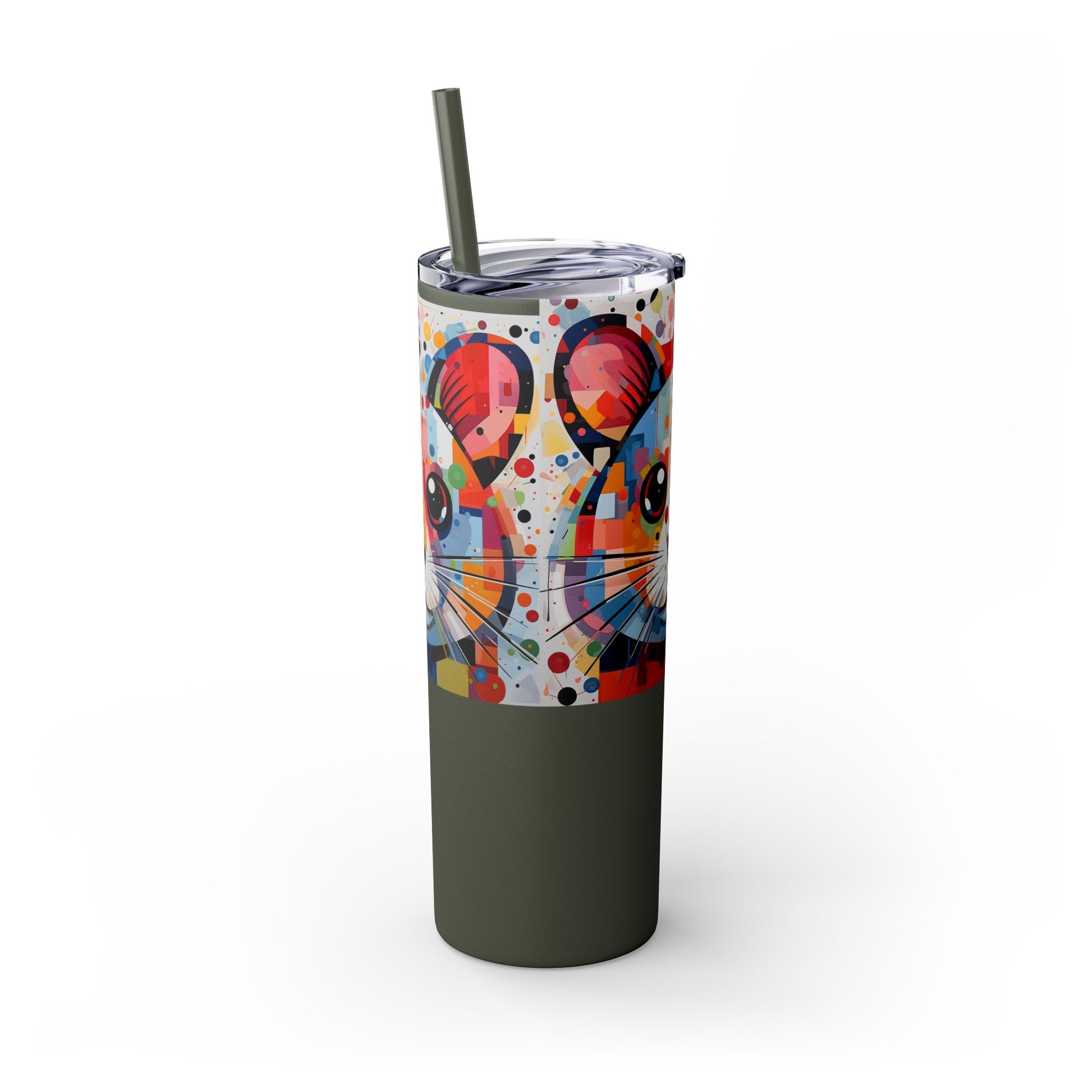 Hamster's Playful Energy Limited Edition 20 oz Geometric Art Tumbler 