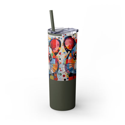 Hamster's Playful Energy Limited Edition 20 oz Geometric Art Tumbler 