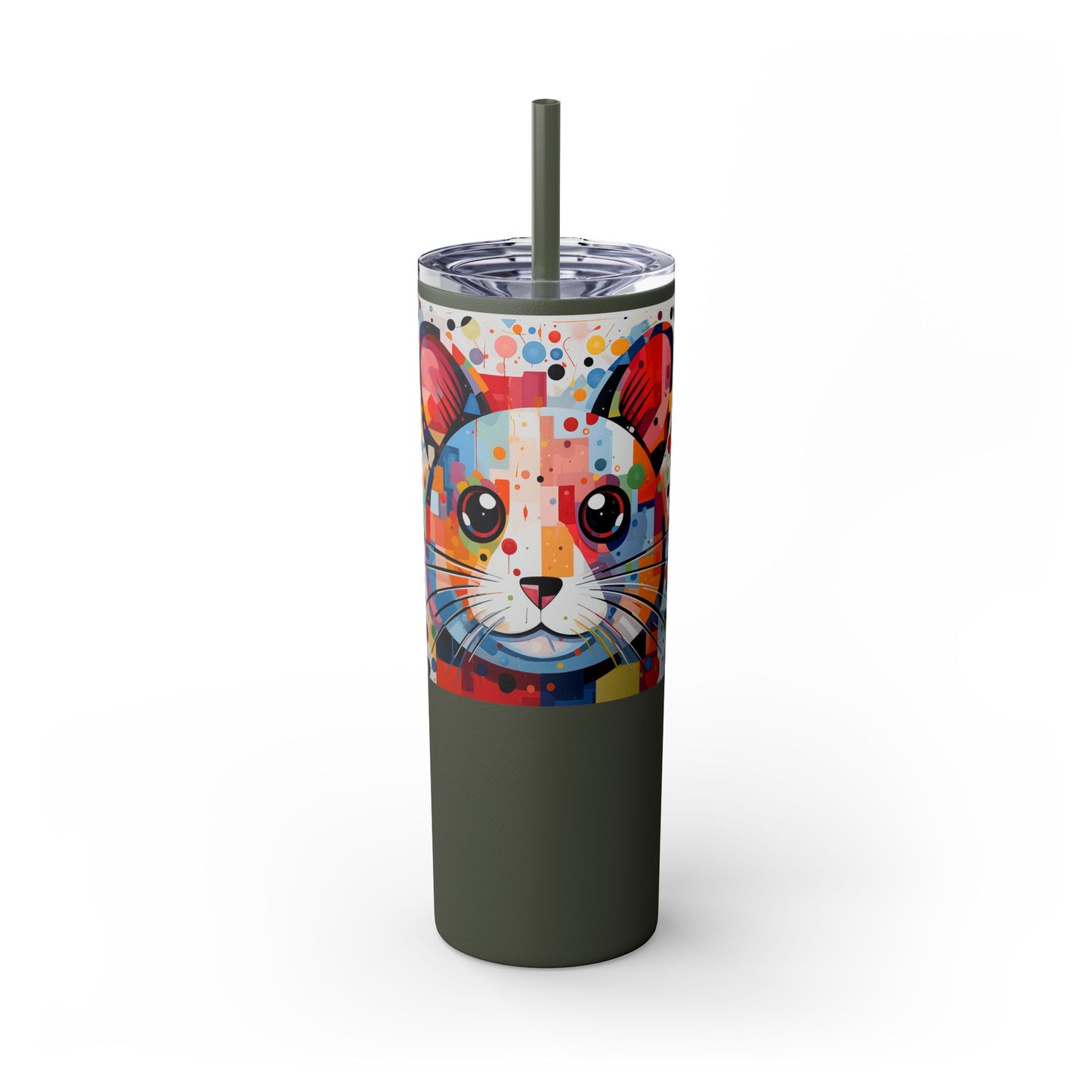 Hamster's Playful Energy Limited Edition 20 oz Geometric Art Tumbler 