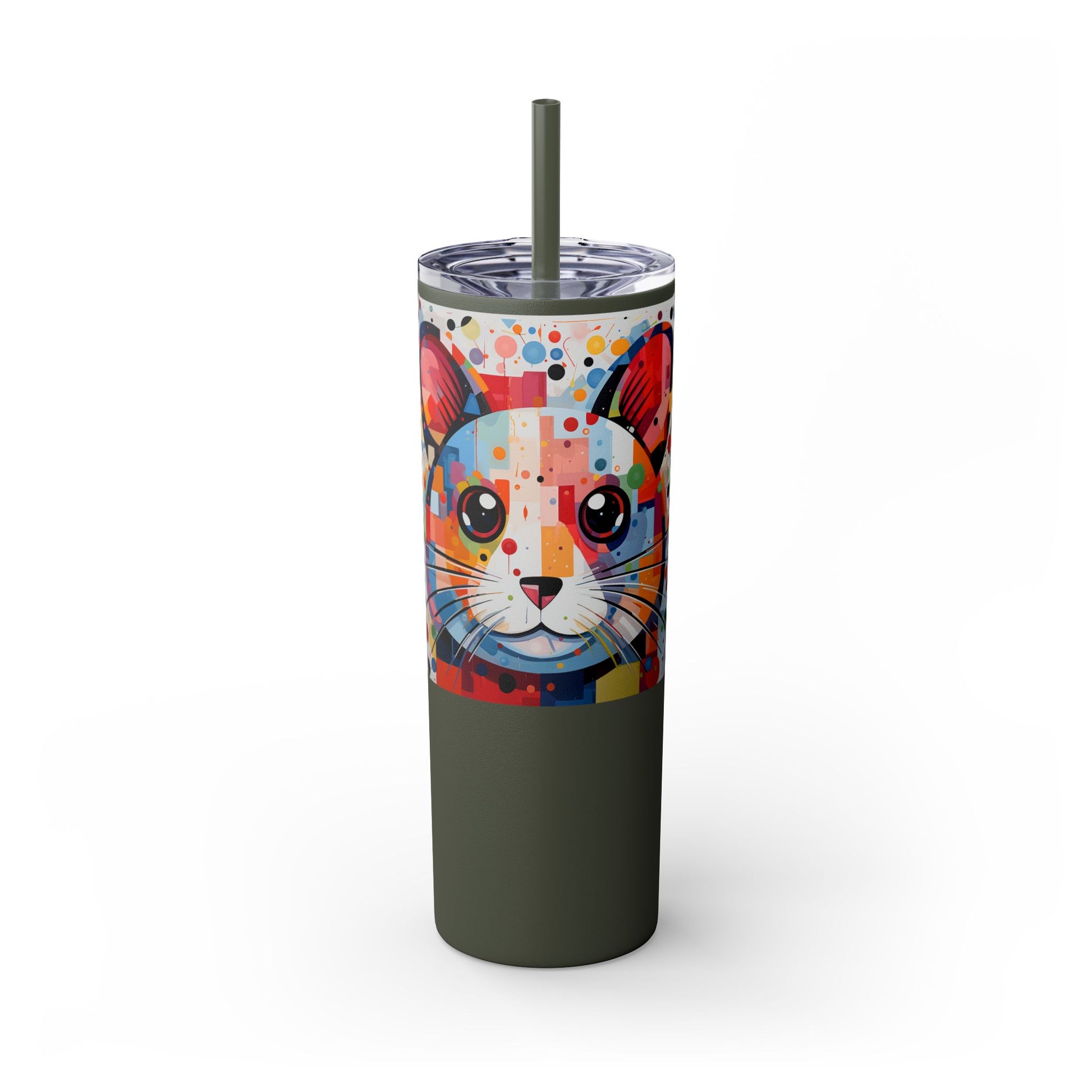 Hamster's Playful Energy Limited Edition 20 oz Geometric Art Tumbler 