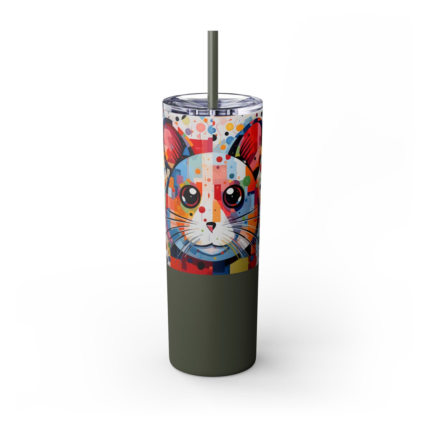 Hamster's Playful Energy Limited Edition 20 oz Geometric Art Tumbler 