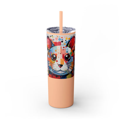 Hamster's Playful Energy Limited Edition 20 oz Geometric Art Tumbler 