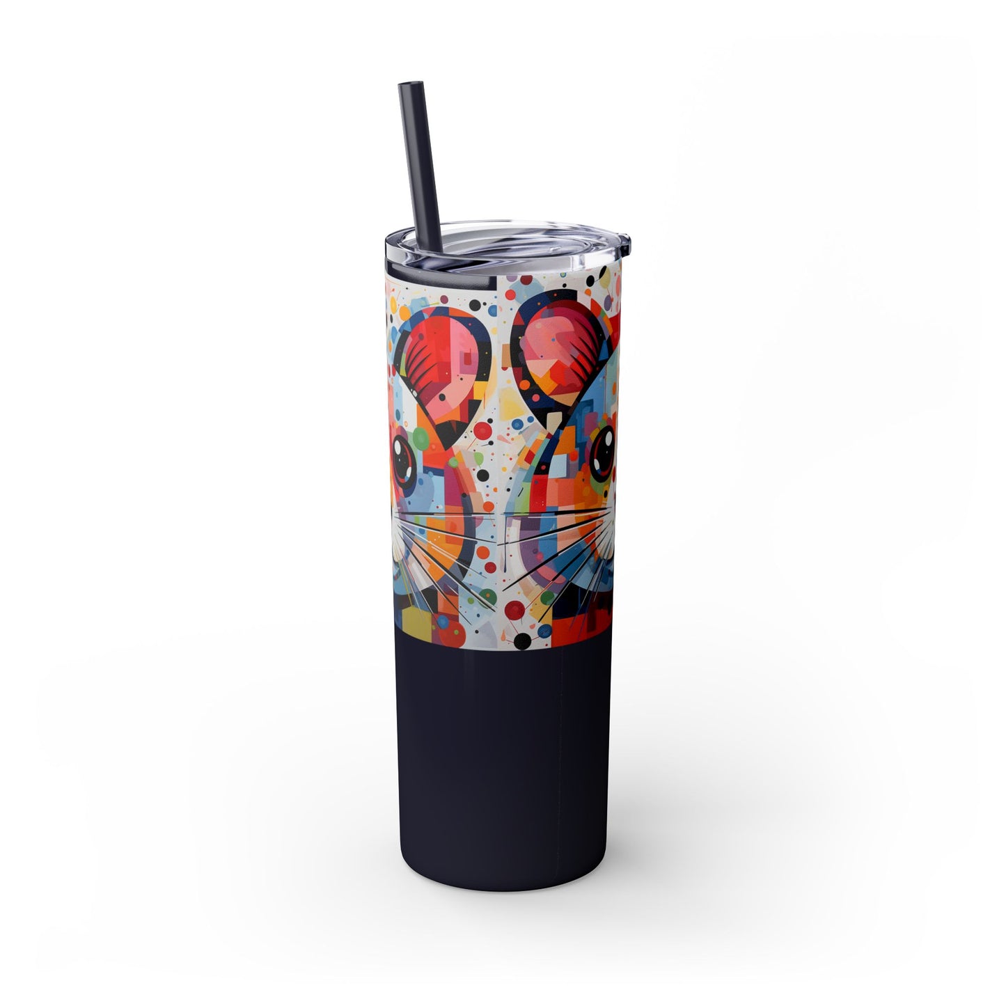 Hamster's Playful Energy Limited Edition 20 oz Geometric Art Tumbler 