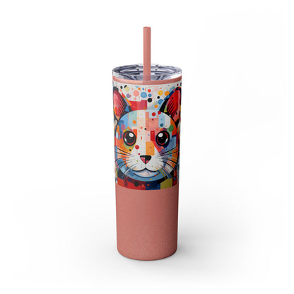 Hamster's Playful Energy Limited Edition 20 oz Geometric Art Tumbler 