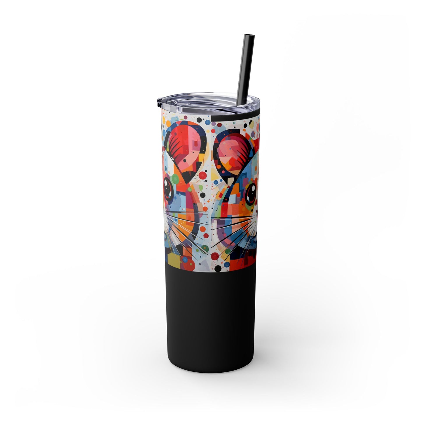 Hamster's Playful Energy Limited Edition 20 oz Geometric Art Tumbler 