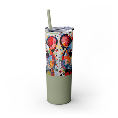 Hamster's Playful Energy Limited Edition 20 oz Geometric Art Tumbler 