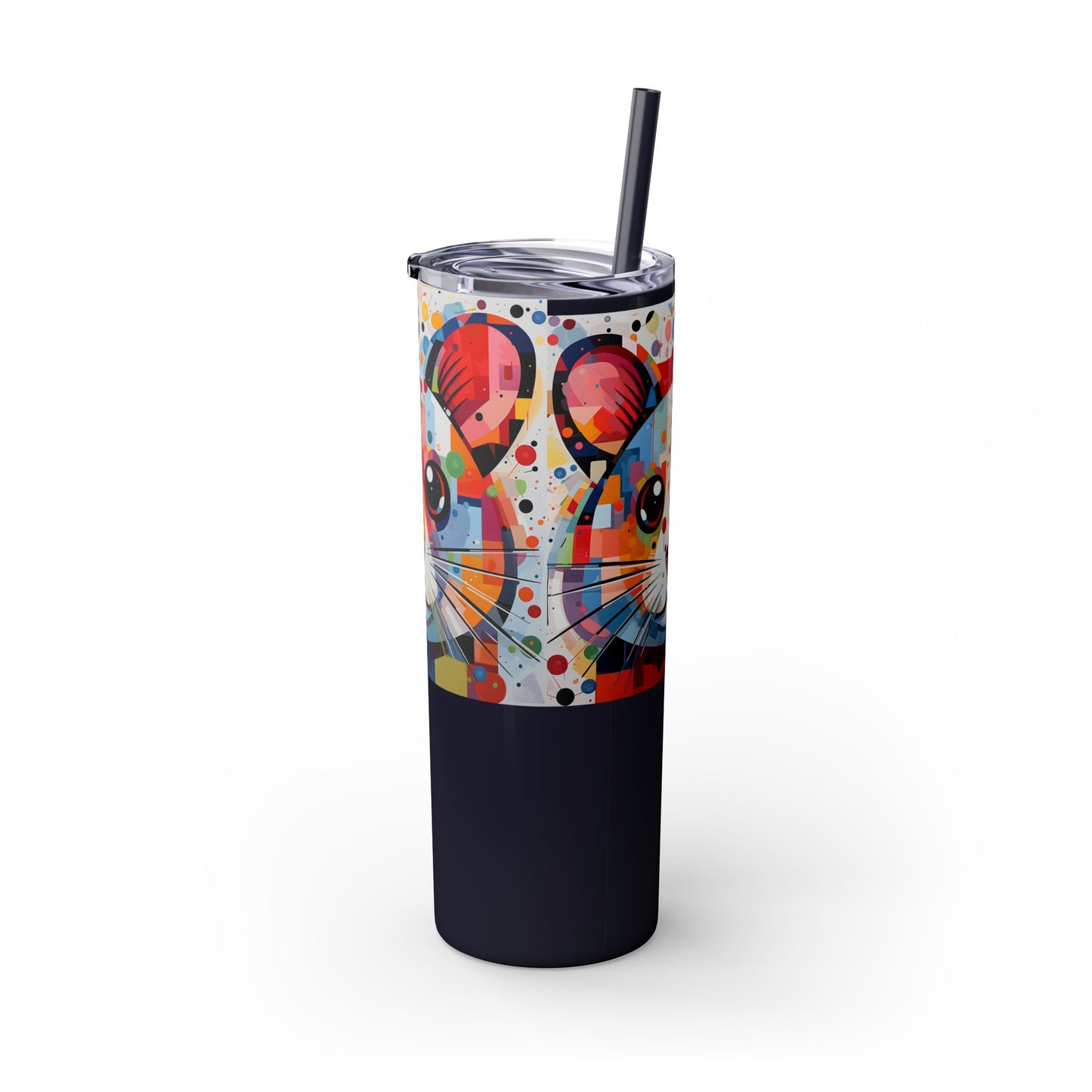 Hamster's Playful Energy Limited Edition 20 oz Geometric Art Tumbler 