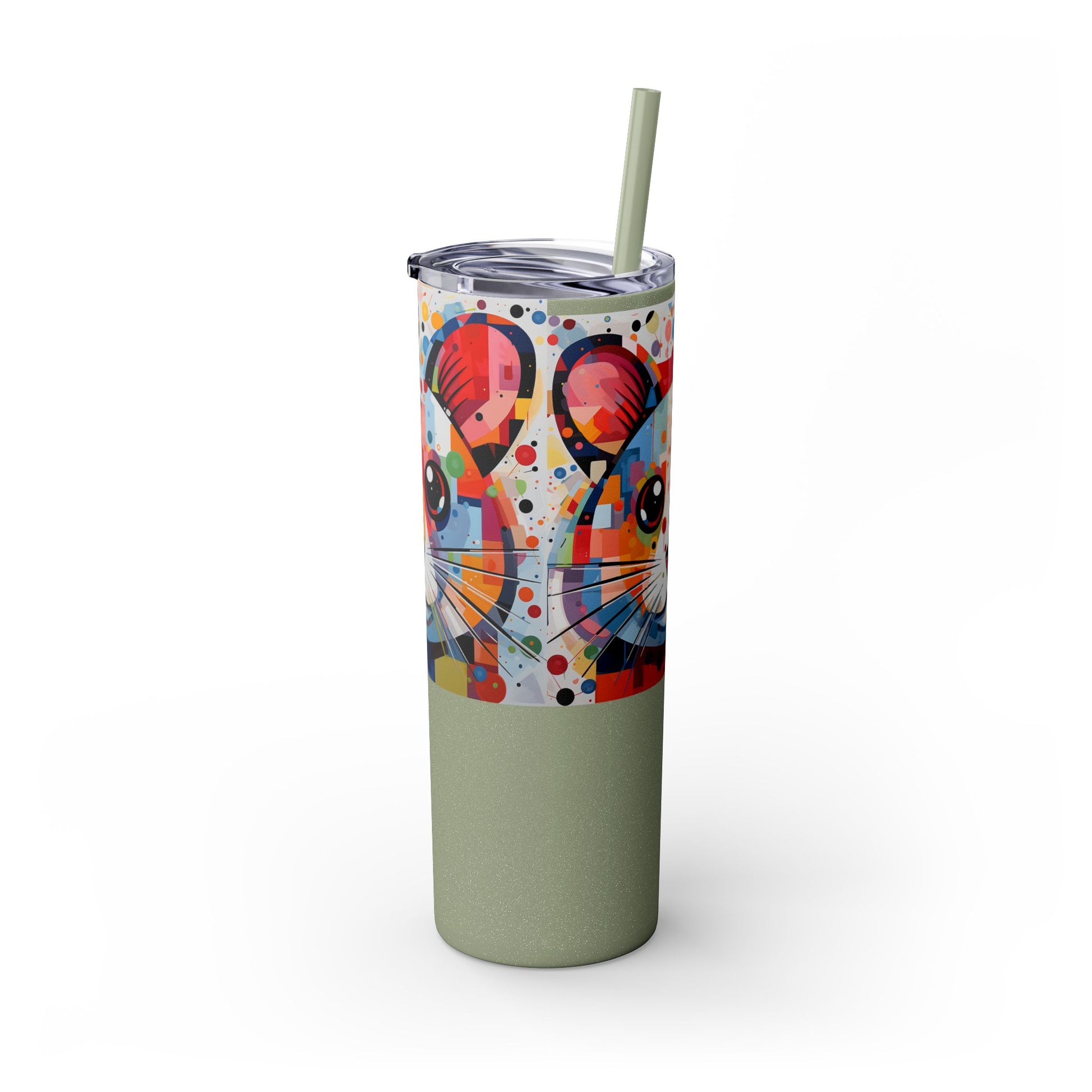 Hamster's Playful Energy Limited Edition 20 oz Geometric Art Tumbler 