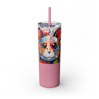 Hamster's Playful Energy Limited Edition 20 oz Geometric Art Tumbler 