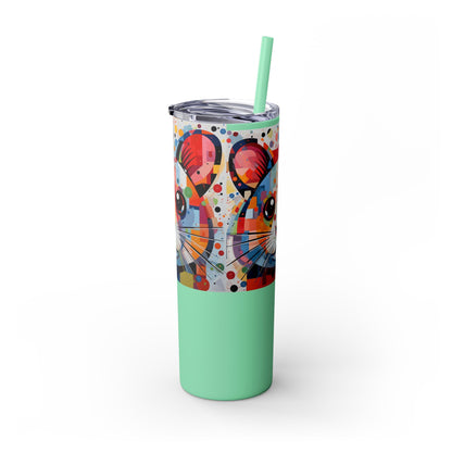 Hamster's Playful Energy Limited Edition 20 oz Geometric Art Tumbler 