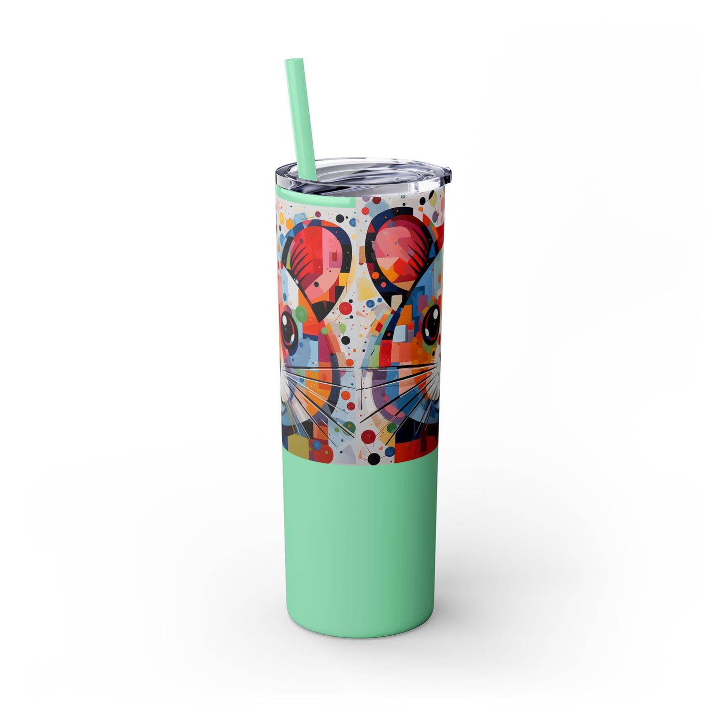 Hamster's Playful Energy Limited Edition 20 oz Geometric Art Tumbler 