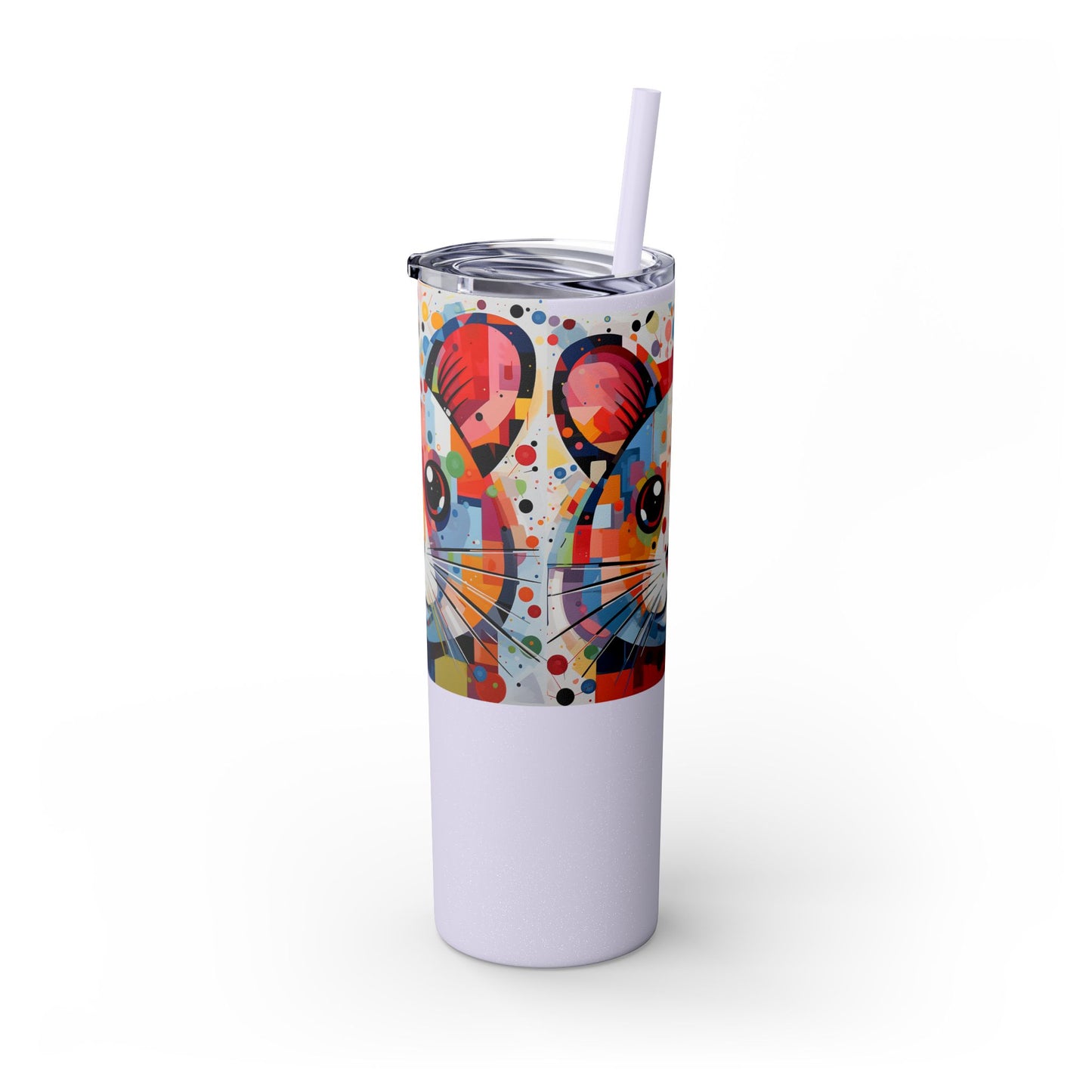 Hamster's Playful Energy Limited Edition 20 oz Geometric Art Tumbler 