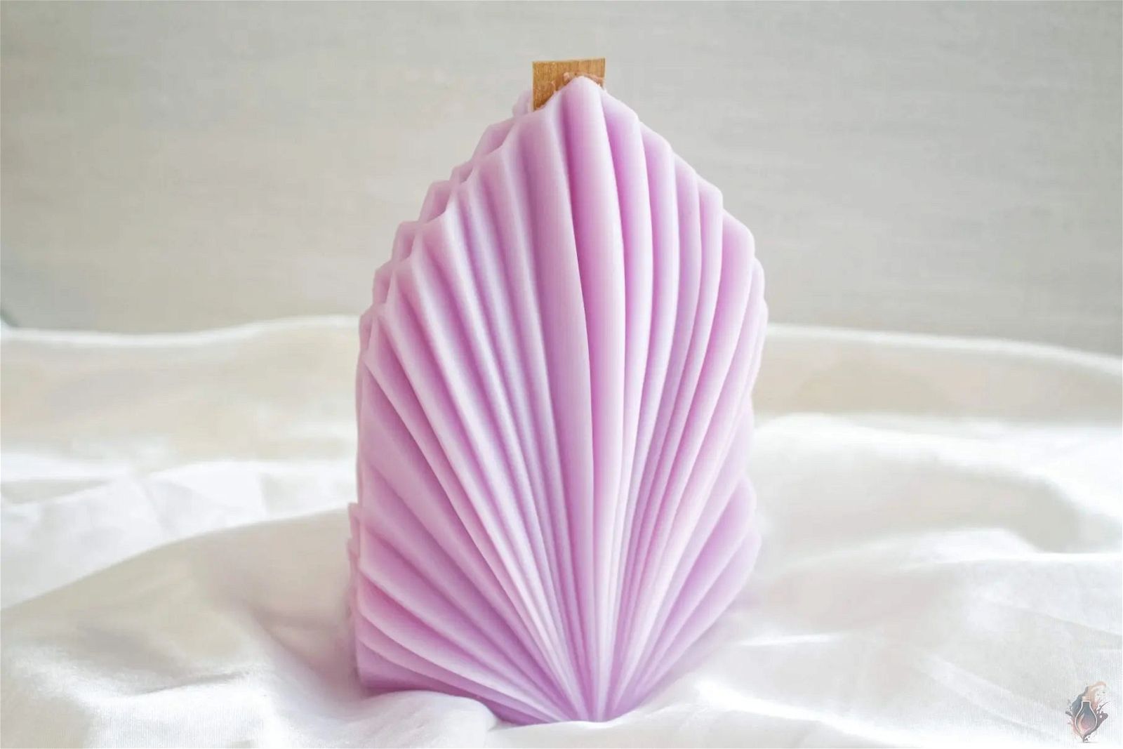 Wooden Wick Coral Shell Candle - Case of 5 - EKK Candle Art